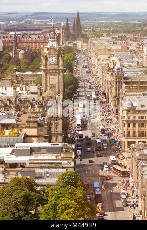 Vista da Calton Hill, Edimburgo, Scozia Foto Stock