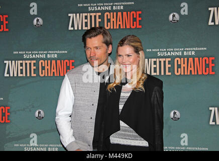 Nikolaj Coster-Waldau e Lykke può Andersen Foto Stock