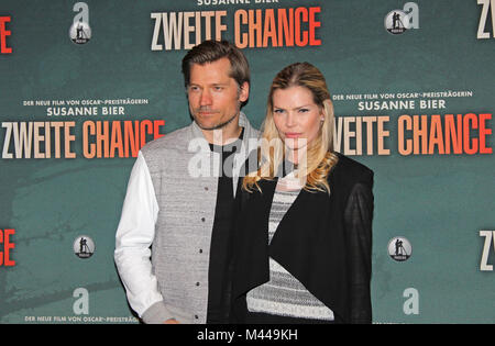 Nikolaj Coster-Waldau e Lykke può Andersen Foto Stock