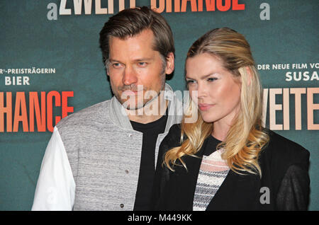 Nikolaj Coster-Waldau e Lykke può Andersen Foto Stock