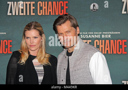 Lykke può Andersen e Nikolaj Coster-Waldau Foto Stock