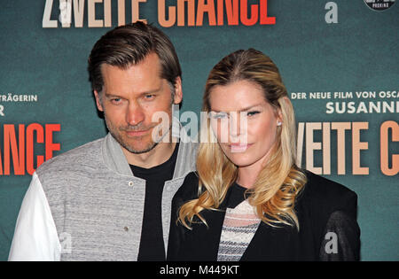 Nikolaj Coster-Waldau e Lykke può Andersen Foto Stock