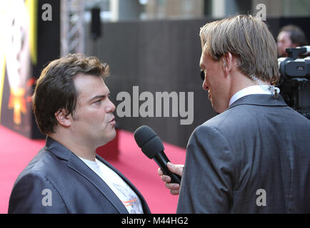 Attore Jack Black visite Kung Fu Panda 2 premiere Foto Stock