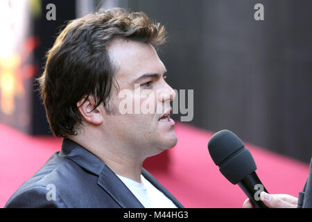 Attore Jack Black visite Kung Fu Panda 2 premiere Foto Stock