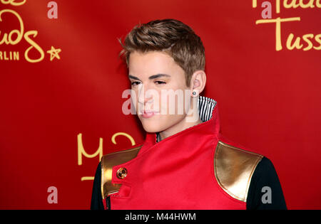 Madame Tussauds svela la Justin Bieber waxwork Foto Stock