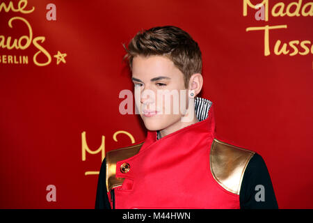 Madame Tussauds svela la Justin Bieber waxwork Foto Stock