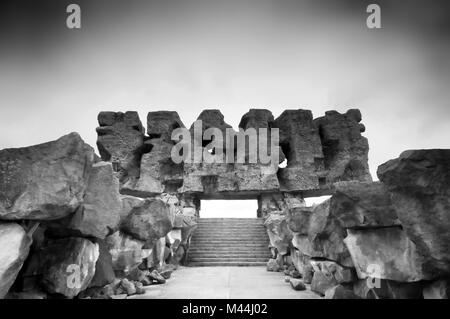 Memoriale di Majdanek - Tedesco campo di concentramento in Polonia. Foto Stock