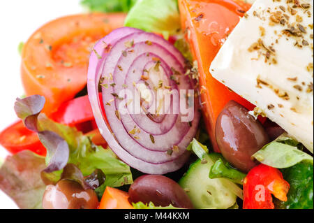 Autentica insalata greca Foto Stock