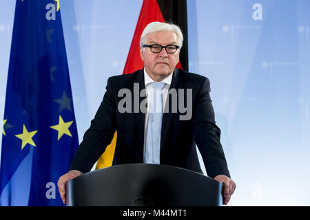 Steinmeier incontra il ministro degli Esteri polacco Schetyna Foto Stock