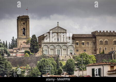 Firenze, la chiesa di San Miniato al Monte, Toscana Foto Stock