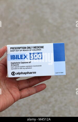 Ibilex 500mg capsule in una scatola Foto Stock