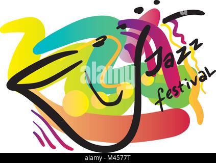 Creative concettuale festival di musica di vettore. Strumenti musicali. Illustrazione Vettoriale