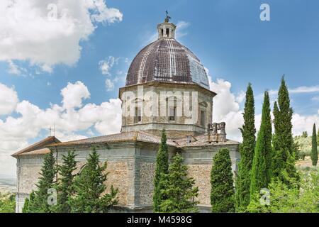 Chiesa di Santa Maria Nuova nel centro storico di Cortona Foto Stock