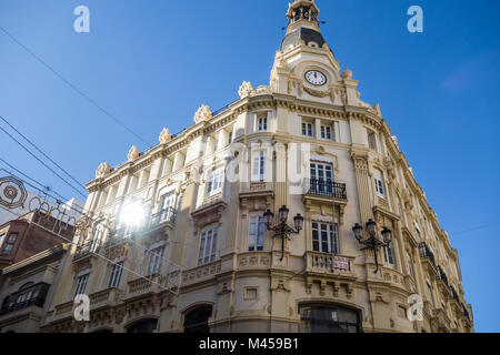 Edificio in Puerta del Sol,Castellon,Spagna. Foto Stock