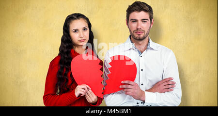 Immagine composita della giovane azienda metà del cuore Foto Stock