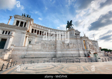 L'Altare della Patria monumento di Roma, Italia. Foto Stock