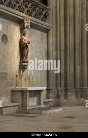 Vergine Maria nella Cattedrale San Pietro in Regensburg Foto Stock