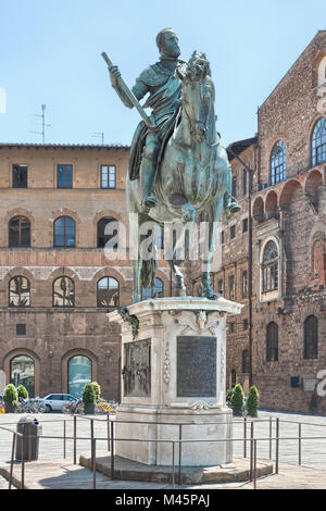 Statua equestre di Cosimo I de' Medici. Firenze Foto Stock