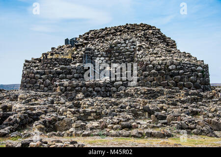 Unesco - Sito Patrimonio dell'umanità,Su Nuraxi,nuragico sito archeologico di Barumini,Sardegna,Italia Foto Stock