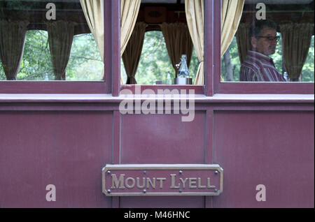 Carrello pranzo sul Treno a Vapore Puffing Billy Foto Stock