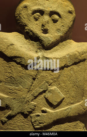 L'Italia, a Pontremoli, stele museo nel castello del Piagnaro, massa, 1000BC Foto Stock