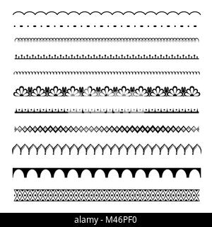 Stile boho mandala impostare le icone Illustrazione Vettoriale