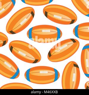 Palla calcio americano pattern Illustrazione Vettoriale