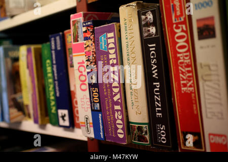 Viste generali di una vecchia libreria in Bognor Regis, West Sussex, Regno Unito. Foto Stock