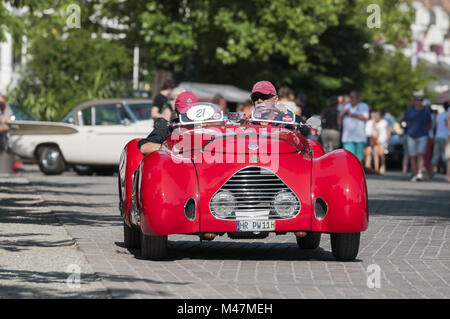 Alto Adige classic cars 2015 Fiat Simca 508 C front Foto Stock