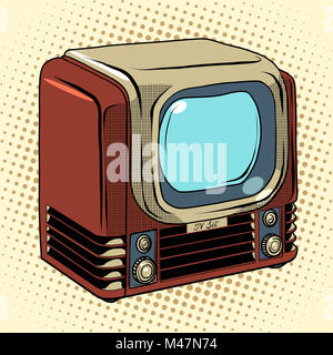 TV retrò degli elettrodomestici Foto Stock