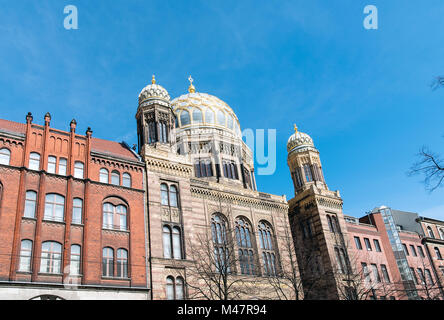 L'incredibile nuova sinagoga di Berlino, Germania Foto Stock
