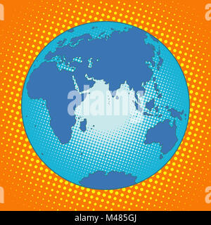 Massa Eurasia Africa Australia Antartide Asia Europa Foto Stock