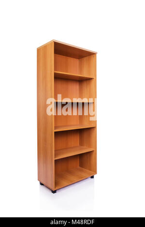 Armadietto per ufficio ripiano isolato su sfondo bianco Foto Stock