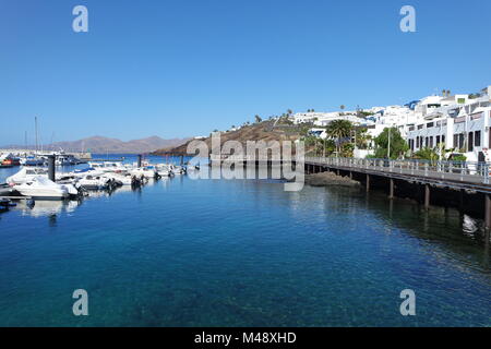 Marina di Puerto del Carmen, Lanzarote Foto Stock