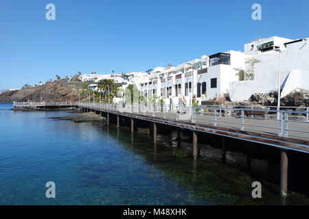 Il Boardwalk in Puerto del Carmen, Lanzarote Foto Stock