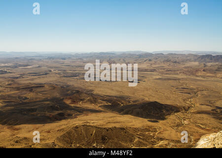 Nazionale parco geologico HaMakhtesh HaRamon. Israele . Foto Stock