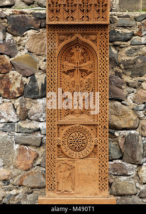 Khachkar, la Sacra Croce di pietra Foto Stock