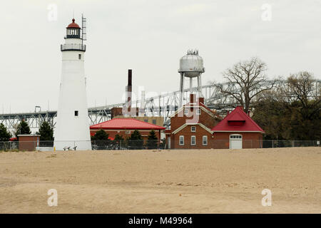 Fort Gratiot Faro, costruito nel 1825 Foto Stock