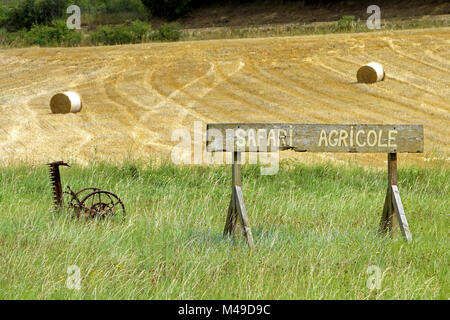 Safari agricole presso il Château d'Arques nel sud della Francia Foto Stock
