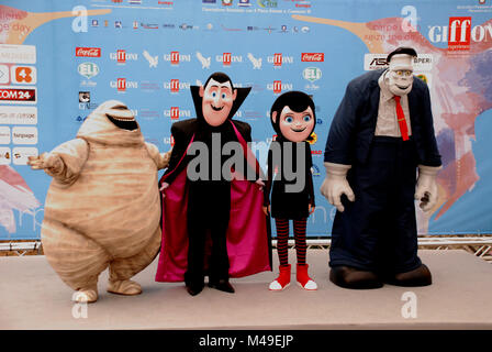 Giffoni Valle Piana, Salerno, Italia - 23 Luglio, 2015 : Cast Movie Hotel Transilvania 2 al Giffoni Film Festival 2015 - il 23 Luglio, 2015 a Giffoni Foto Stock