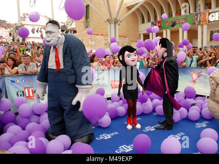 Giffoni Valle Piana, Salerno, Italia - 23 Luglio, 2015 : Cast Movie Hotel Transilvania 2 al Giffoni Film Festival 2015 - il 23 Luglio, 2015 a Giffoni Foto Stock