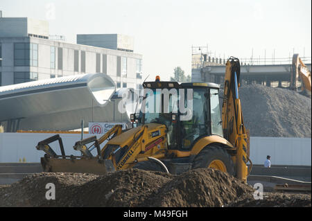 Costruzione di cuore di Slough progetto di rigenerazione sul sito del vecchio rotatoria 30/09/2011 Foto Stock