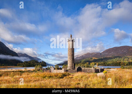 Glenfinnan monumento, Loch Shiel, Lochaber, Highland, Scotland, Regno Unito Foto Stock