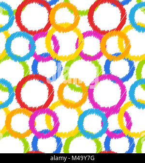 Seamless Texture geometrica, sfondo colorato Foto Stock