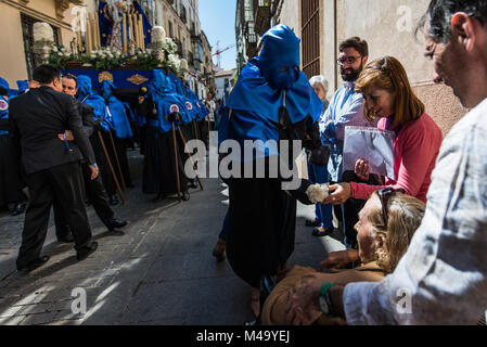 Illustre Confraternita Penitenziale e la fraternità dei Penitenti di nostro Signore Gesù della scadenza del Arguijuela e nostra Madre e Signora di grazia Foto Stock