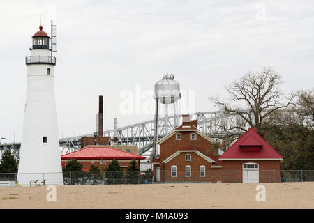 Fort Gratiot Faro, costruito nel 1825 Foto Stock