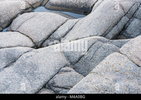 Strutture di scogliera, patrimonio mondiale Hoega Kusten, Svezia Foto Stock