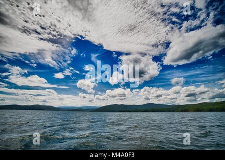 Belle scene di paesaggio presso il lago jocassee Carolina del Sud Foto Stock