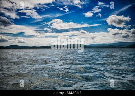 Belle scene di paesaggio presso il lago jocassee Carolina del Sud Foto Stock