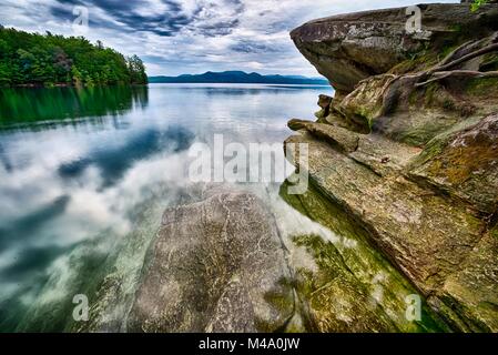 Belle scene di paesaggio presso il lago jocassee Carolina del Sud Foto Stock